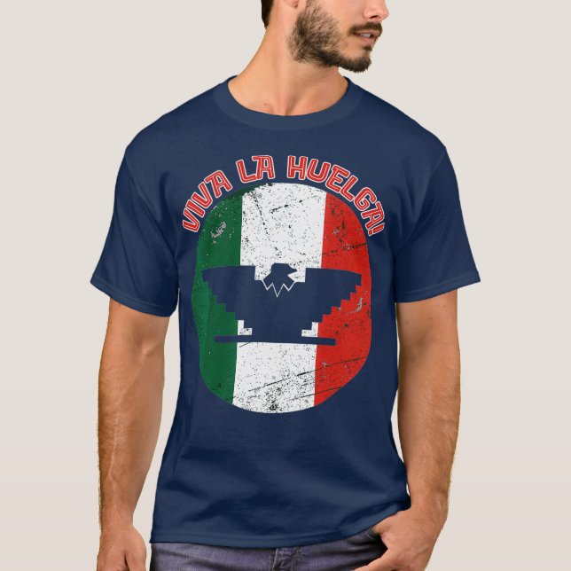 Camiseta Viva La Huelga Bird United Farm Workers Labor (Anverso)