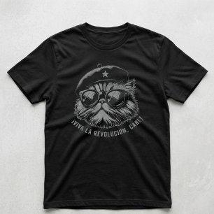 Camiseta Viva La Revolución Gato Carl Amante Felino Animal
