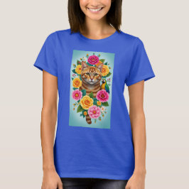 CAMISETA VIVA LA VIDA GATO TIGRE