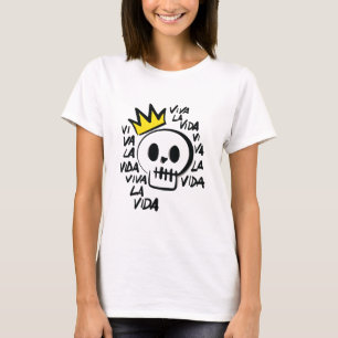 Camiseta Viva la Vida Skull T-Shirt - Audaz Tee Gráfico