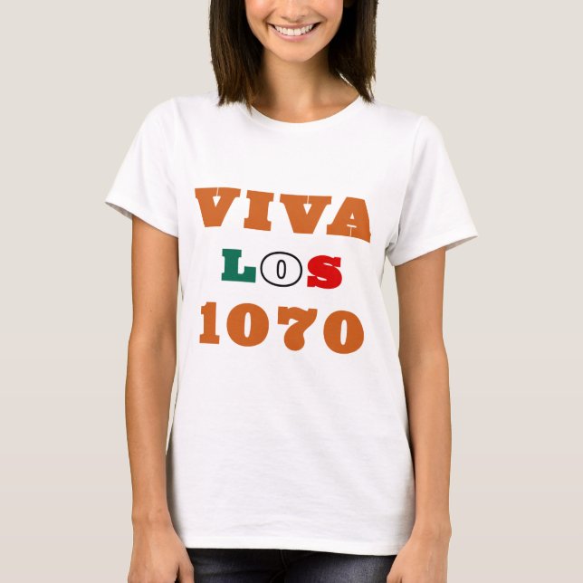 Camiseta Viva Los 1070 (Anverso)