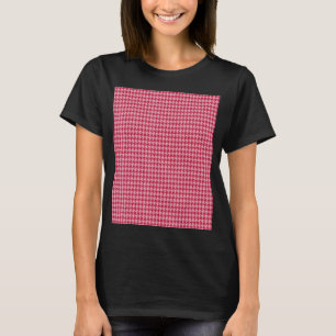 Camiseta Viva Magenta Patrón de Houndstoth pequeño