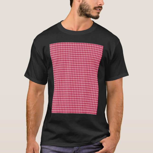 Camiseta Viva Magenta Small Houndstooth Pattern (Anverso)