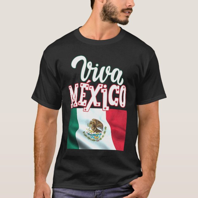 Camiseta Viva Mexica 16th September Independence Day Mexica (Anverso)