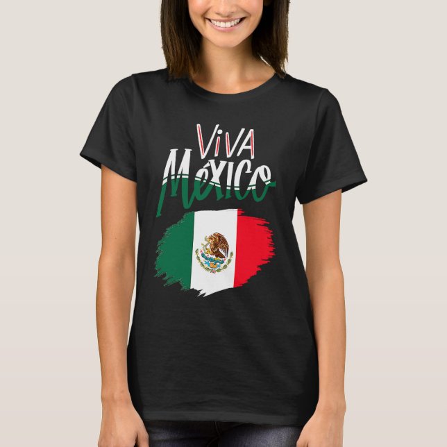 Camiseta Viva Mexica 16th September Independence Day Mexica (Anverso)