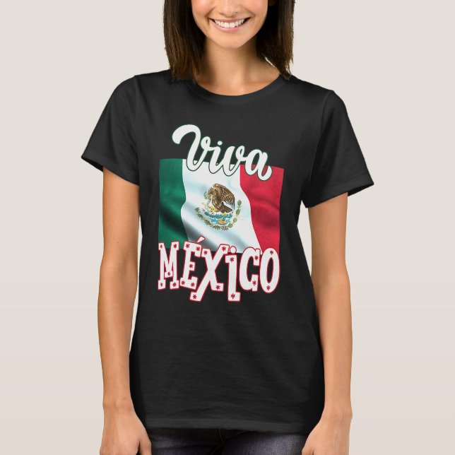 Camiseta Viva Mexica 16th September Independence Day Mexica (Anverso)