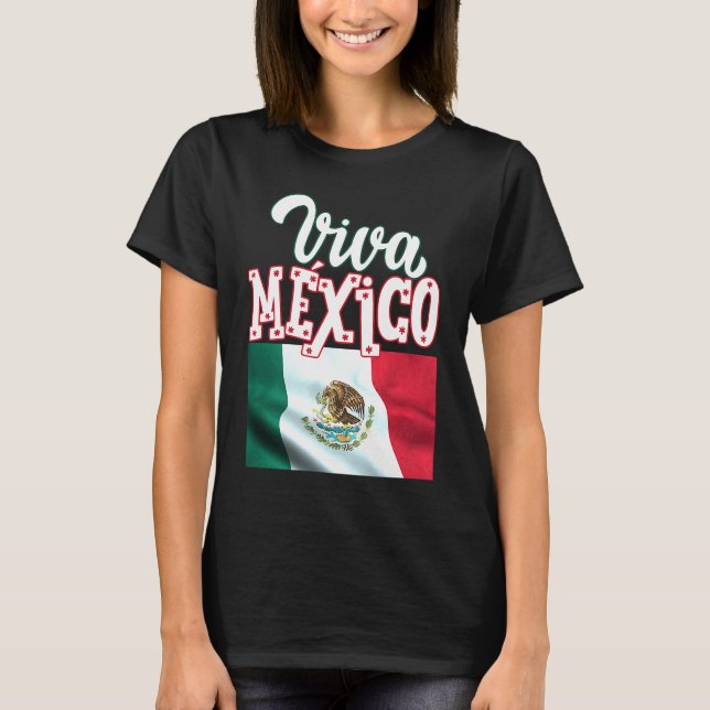 Camiseta Viva Mexica 16th September Independence Day Mexica (Anverso)