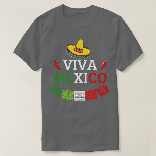 Camiseta viva méxico 1 (Diseño del anverso)