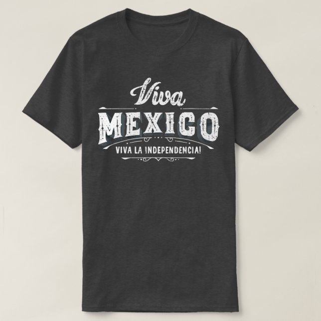 Camiseta Viva México 16 de septiembre Día de la Independenc (Diseño del anverso)
