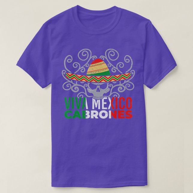 Camiseta Viva Mexico Cabrones Mexican Patriot Pride Cinco d (Diseño del anverso)