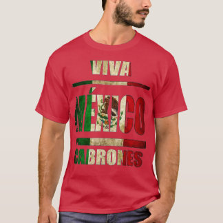Camiseta VIva México Cabrones y navidades méxico