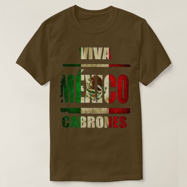 Camiseta VIva México Cabrones y navidades méxico (Diseño del anverso)