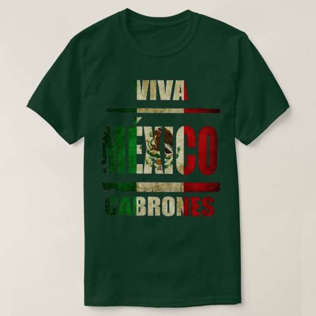 Camiseta VIva México Cabrones y navidades méxico (Diseño del anverso)