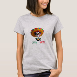 Camiseta Viva Mexico Catrina Charra | 3D Day of the Dead