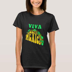 Camiseta Viva México Cráneo Mexicano de Azúcar Latino Calav