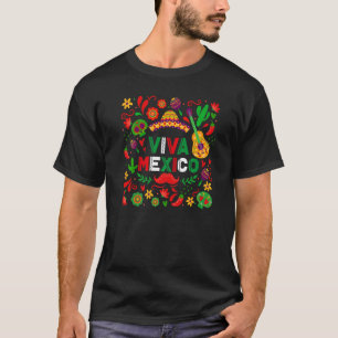 Camiseta Viva México Día de la Independencia Mexicana Amo M
