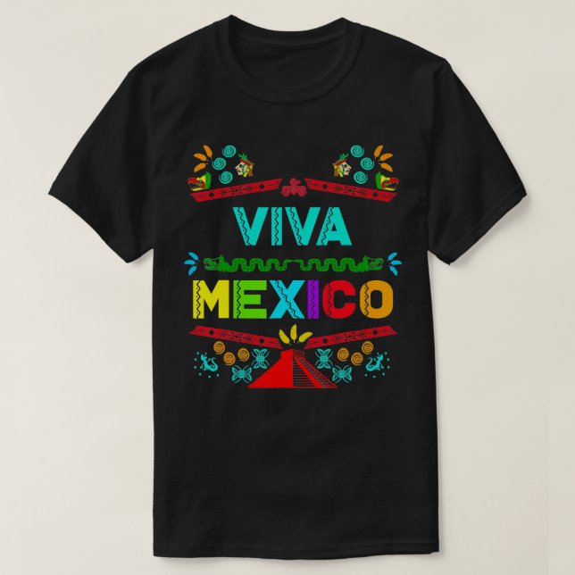 Camiseta Viva México Día de la Independencia Mexicana Amo M (Diseño del anverso)