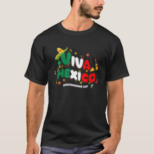 Camiseta Viva México Día de la Independencia Mexicana Amo M