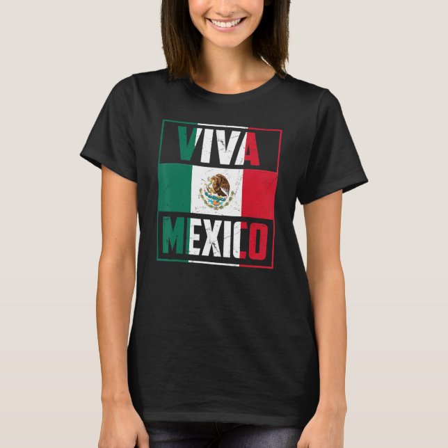 Camiseta Viva Mexico   Mexico Independence Day Decorations (Anverso)