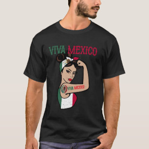Camiseta Viva México Mujeres Independencia Mexican