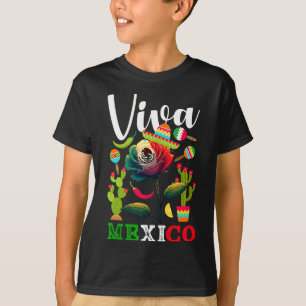 Camiseta Viva México orgullo mexicano bandera raíces de Méx
