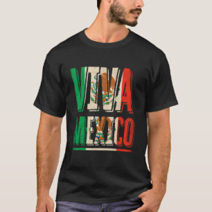 Camiseta Viva México Patrimonio Hispano Mexicano Águila Méx
