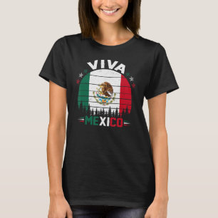 Camiseta Viva México Patrimonio Hispano Mexicano Águila Méx