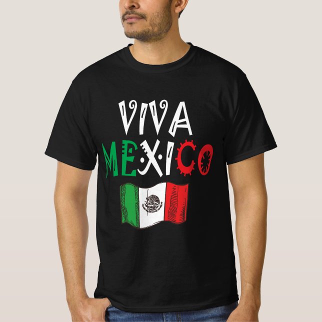 Camiseta Viva México Patriótico Design (Anverso)