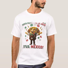 Camiseta Viva Mexico Taco Character T-Shirt | 3D El Grito