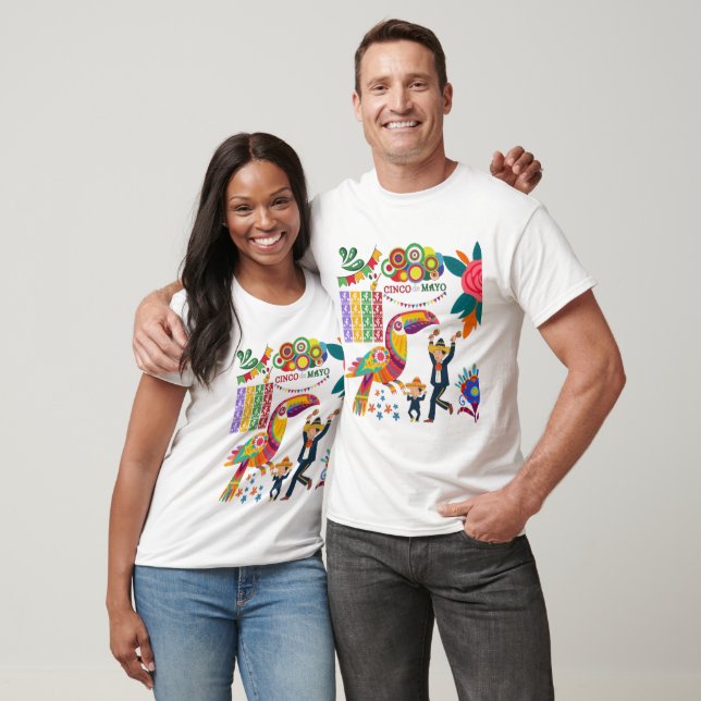 Camiseta Viva Mexico Vibes blanco (Unisexo)