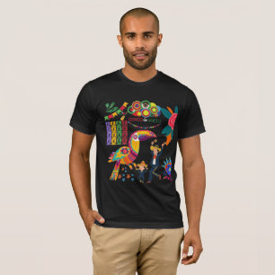 Camiseta Viva México Vibes negro