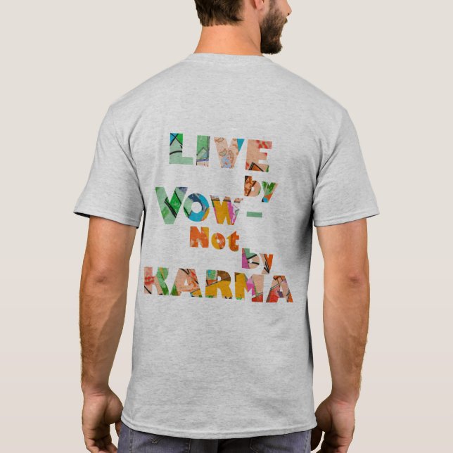 Camiseta Viva por voto: gris claro (Reverso)