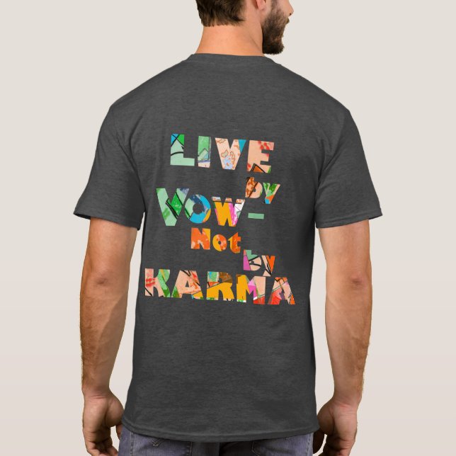 Camiseta Viva por voto: gris oscuro (Reverso)