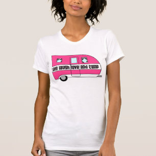 Camiseta "Viva, ríe, ama y campamento"