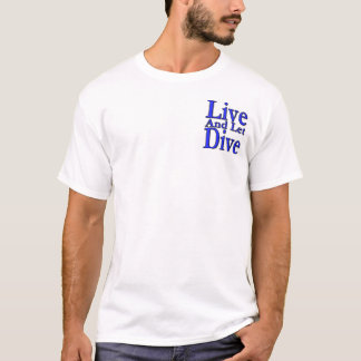 Camiseta Viva y deje la zambullida con la bandera de San