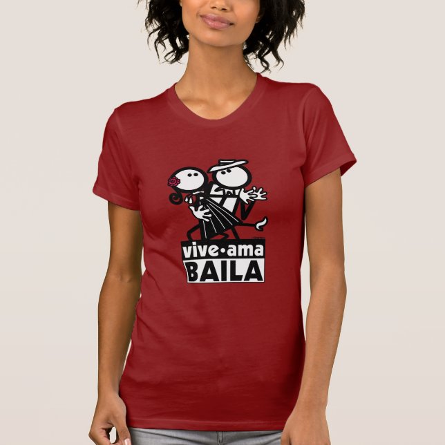 CAMISETA VIVE AMA BAILA (Anverso)