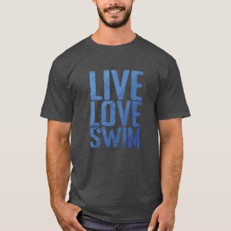 Camiseta Vive Ama Nadar Entrenamiento deportivo chico