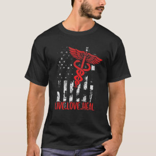 Camiseta Vive Ama Sana Enfermera Estetoscopio Enfermería Am