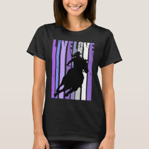 Camiseta Vive Ama Vaquera Rodeo Carreras De Caballos A Caba