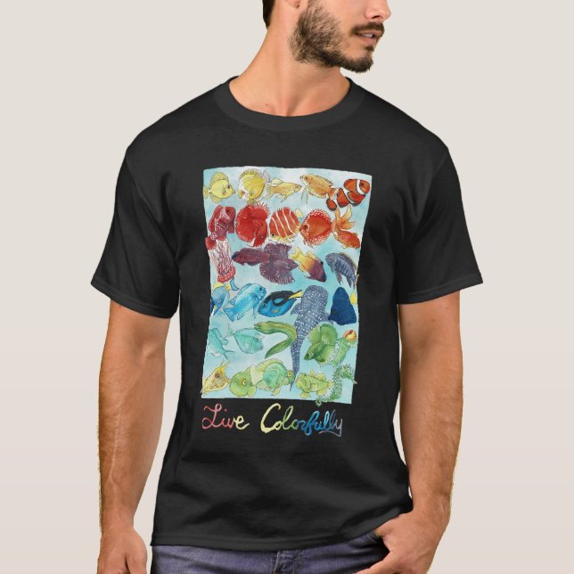 Camiseta Vive con Color (Anverso)