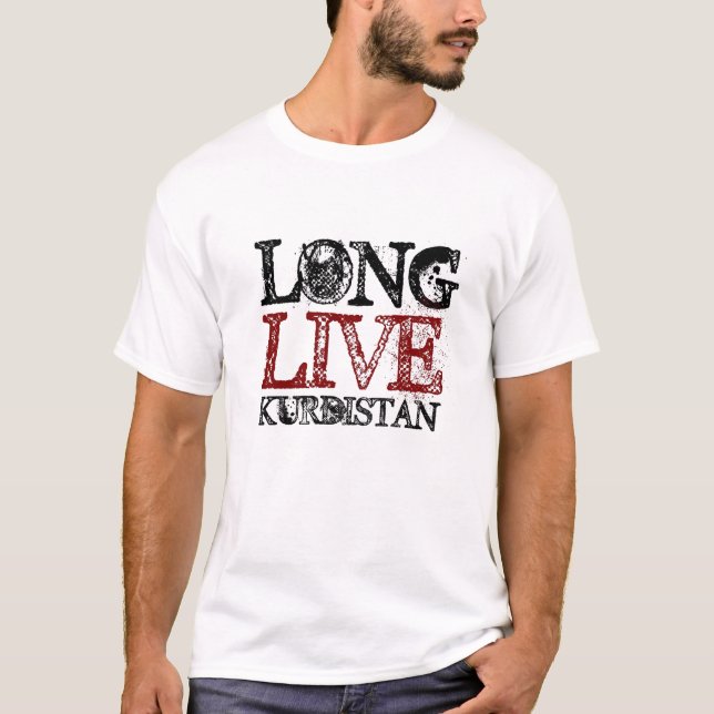 Camiseta Vive de largo el Kurdistan (Anverso)