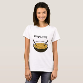 Camiseta Vive – Diseño de dibujos animados positivo y lindo