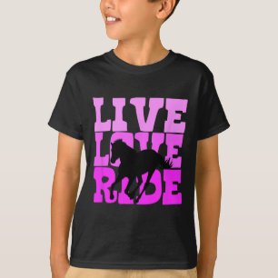 Camiseta Vive el amor en bicicleta de caballo a caballo mon