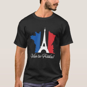 Camiseta Vive La France Feliz Día Nacional de Francia