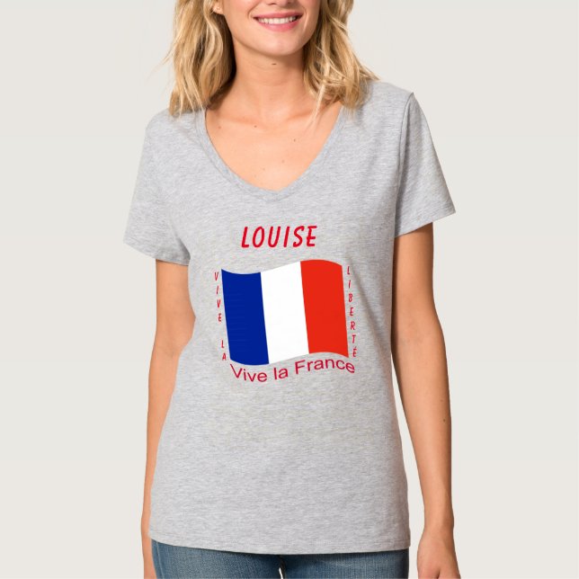 Camiseta Vive la France (Francia) (Anverso)