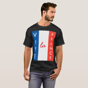 Camiseta Vive La France Personalizable bandera francesa
