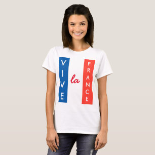 Camiseta Vive La France Personalizable bandera francesa