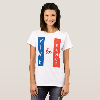 Camiseta Vive La France Personalizable Bandera Francesa