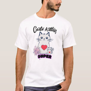 Camiseta Vive la ilustración del gato de ensueño Diseño de