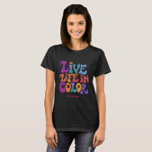 Vive la Vida en Color Retro Personalizado Psicodél